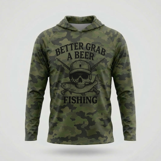 Fishing Fly Performance Hoodie - Camo