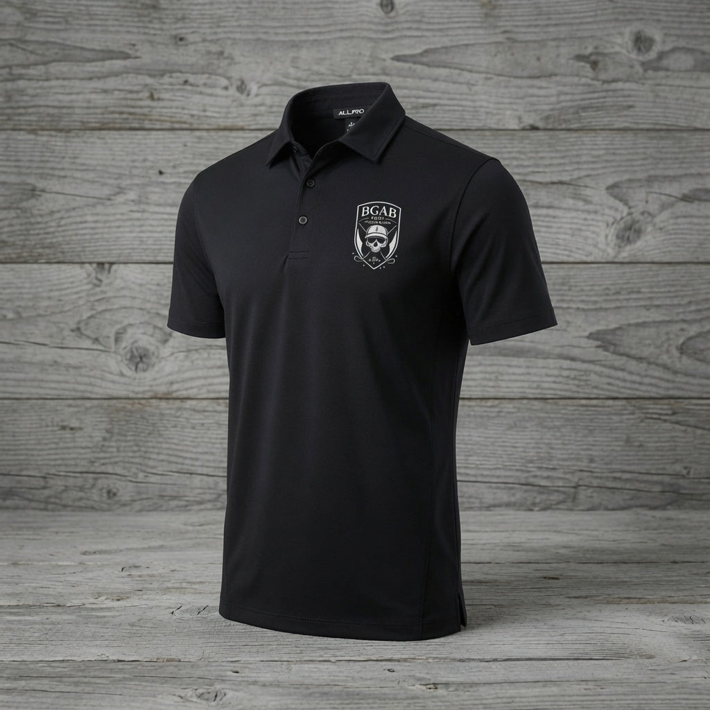 BGAB Shield Logo Golf Pro Polo Stretchy