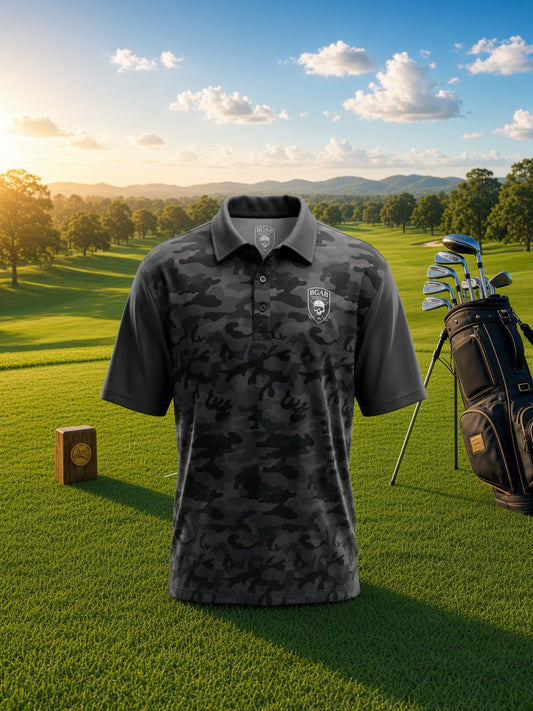 BGAB Camo Shield Golf Polo