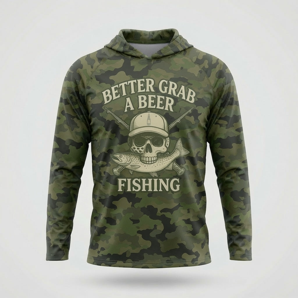 Fishing Fly Performance Hoodie - Camo
