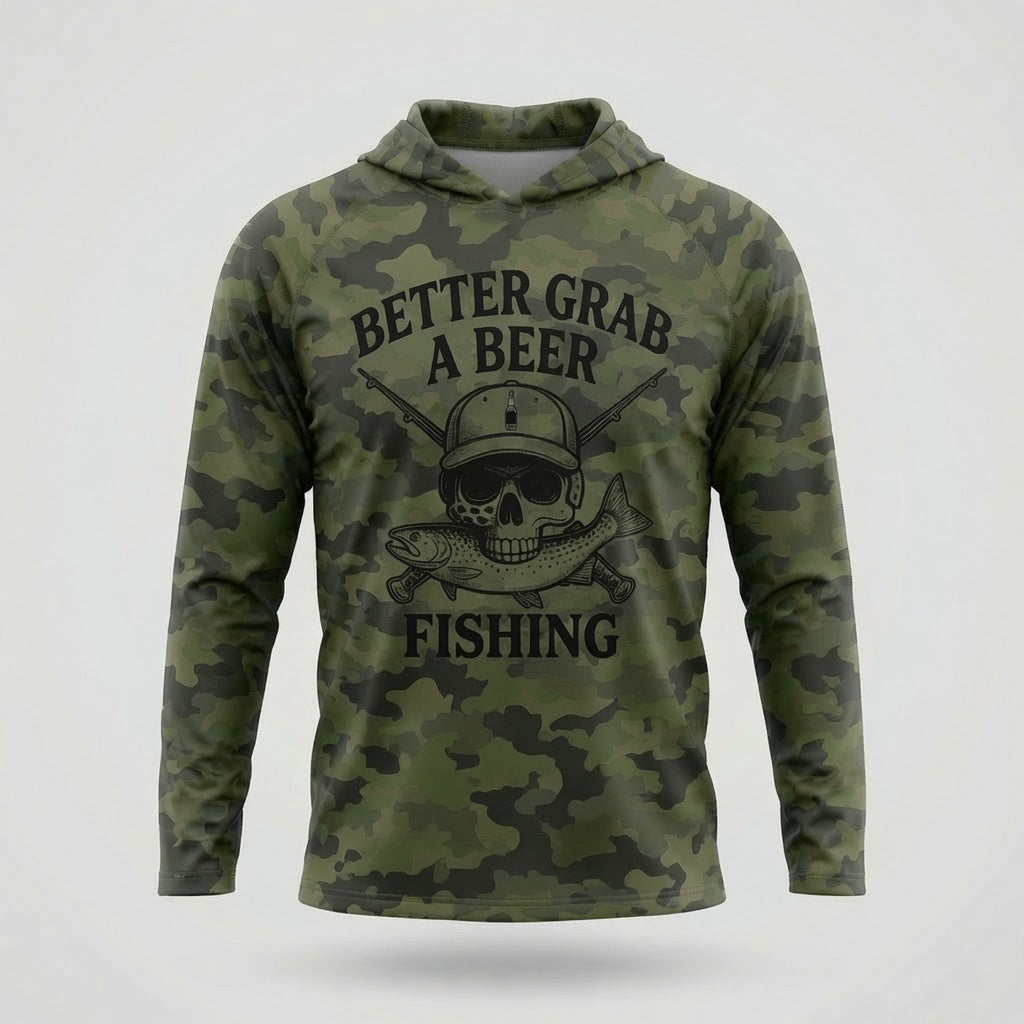 Fishing Fly Performance Hoodie - Camo