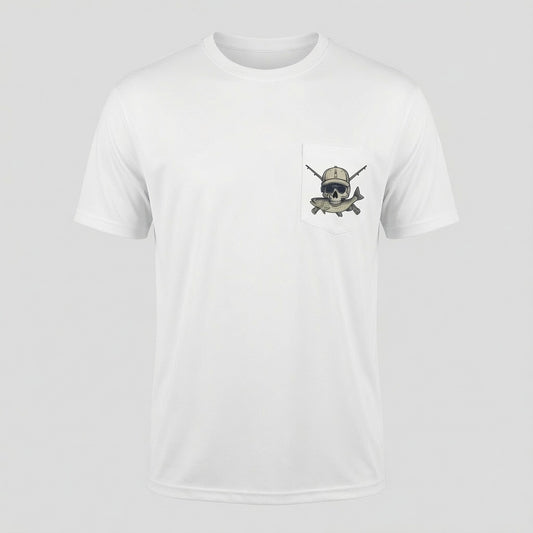 Fishing Fly Skull Logo Short Sleeve