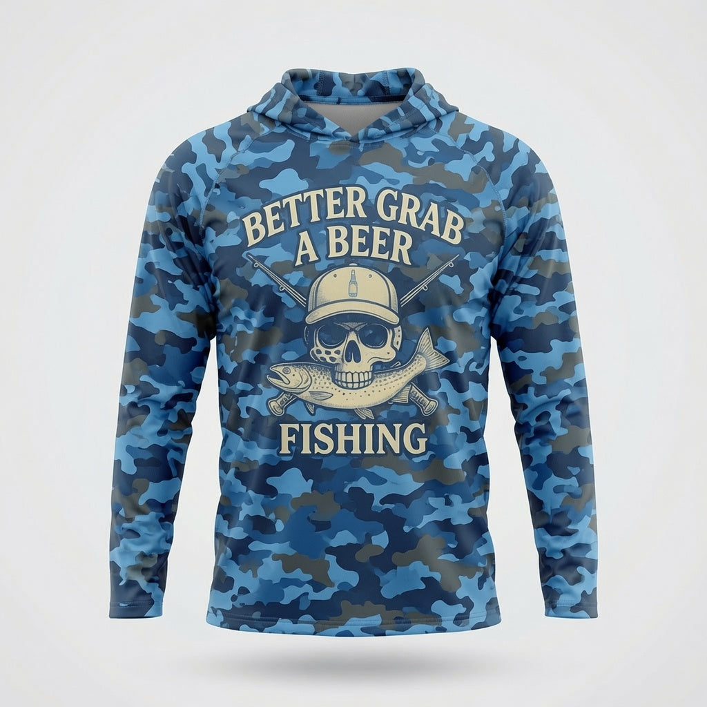 Fishing Fly Performance Hoodie - Camo