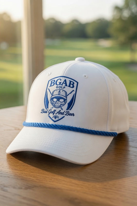 Bad Golf And Beer Badge Rope Hat