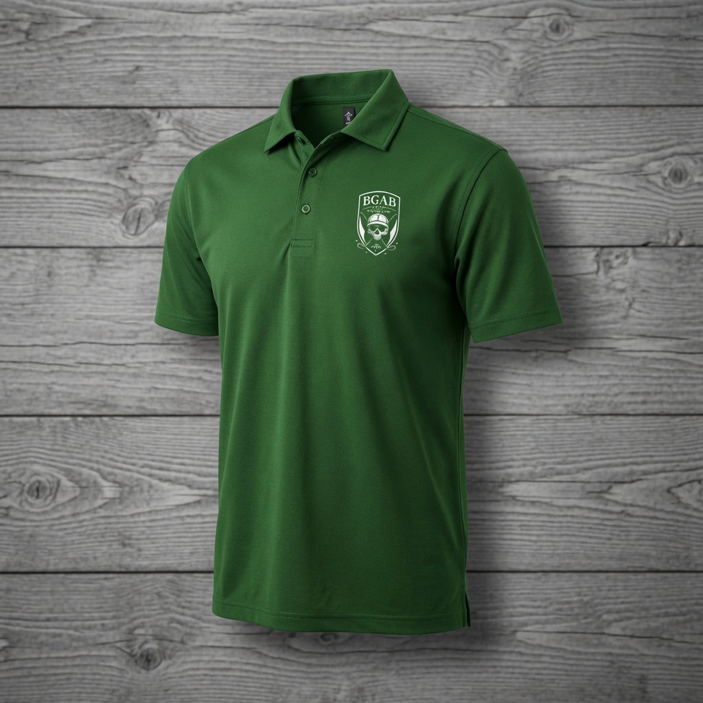 BGAB Shield Logo Golf Pro Polo Stretchy