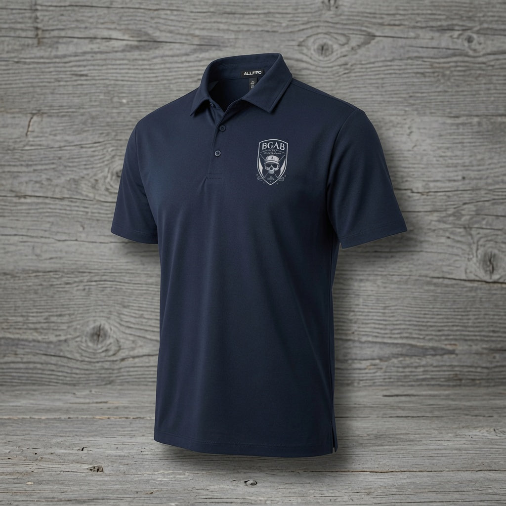 BGAB Shield Logo Golf Pro Polo Stretchy