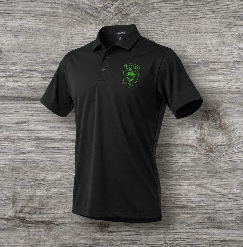 BGAB Shield Neon Strecthy Golf Pro Polo