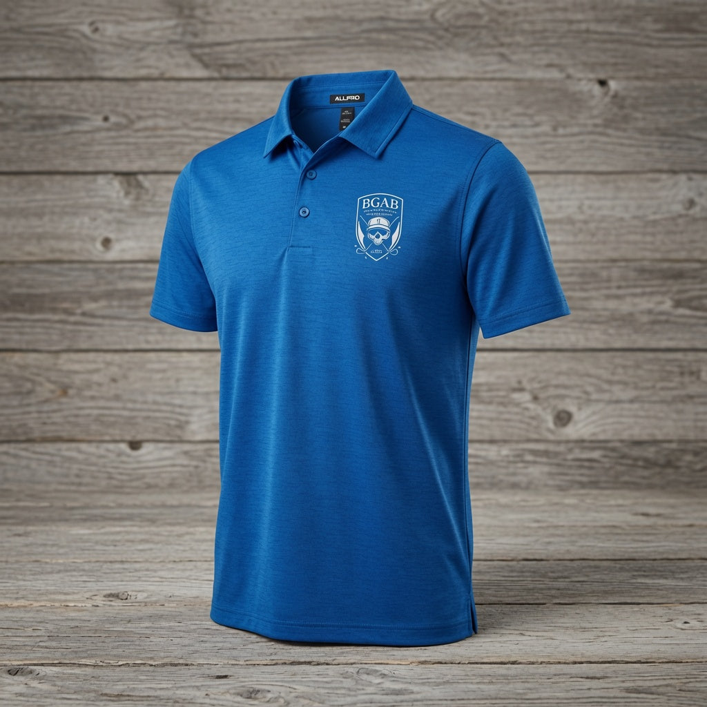 BGAB Shield Logo Golf Pro Polo