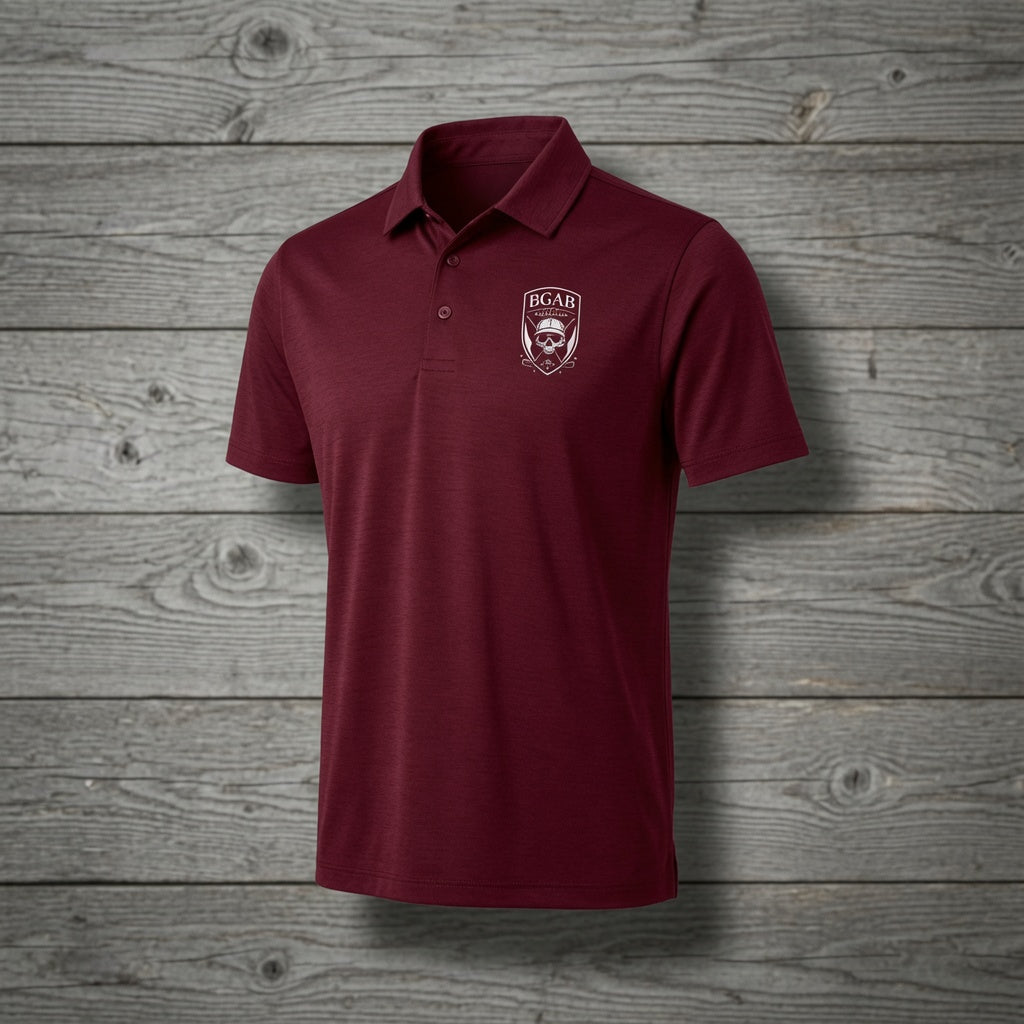 BGAB Shield Logo Golf Pro Polo
