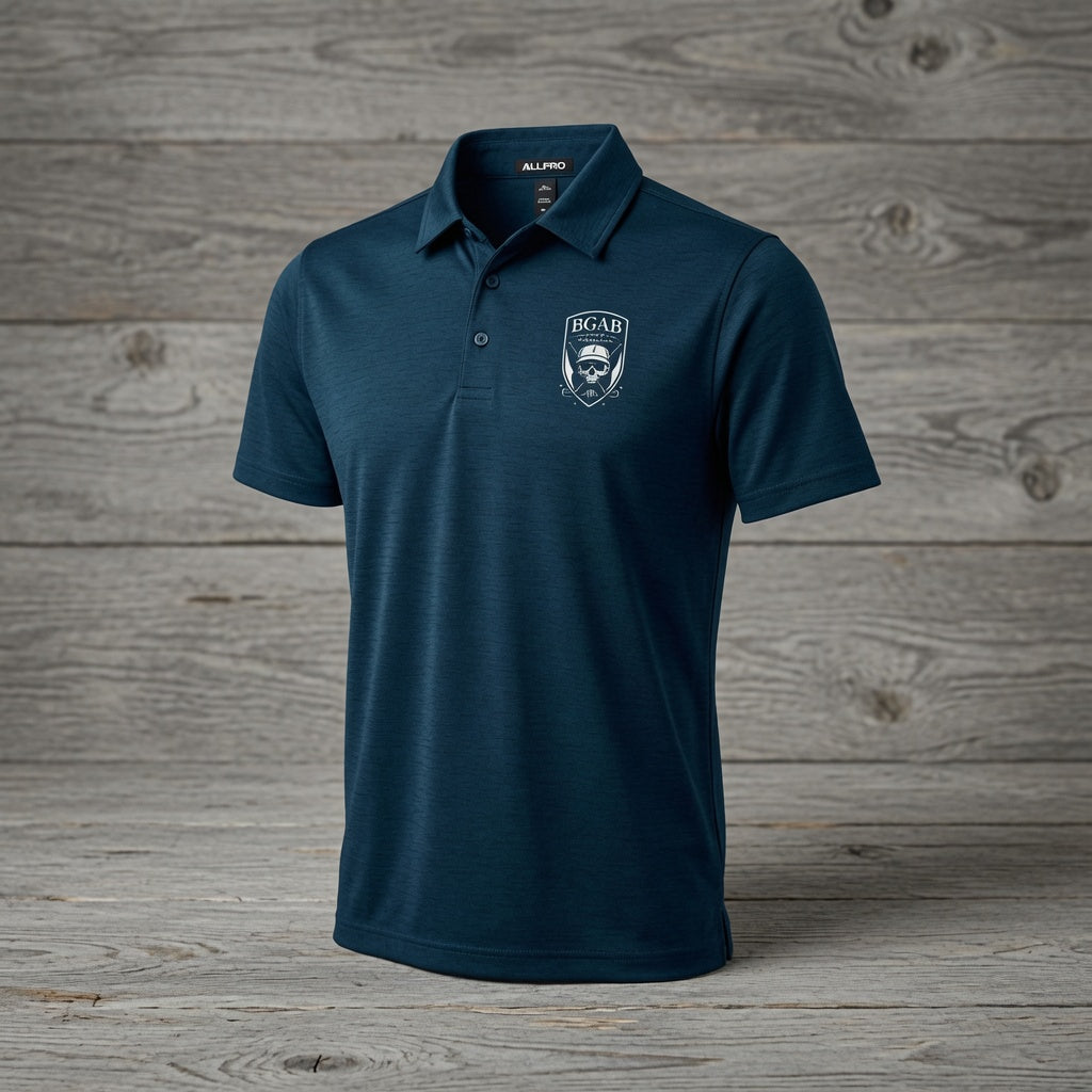 BGAB Shield Logo Golf Pro Polo