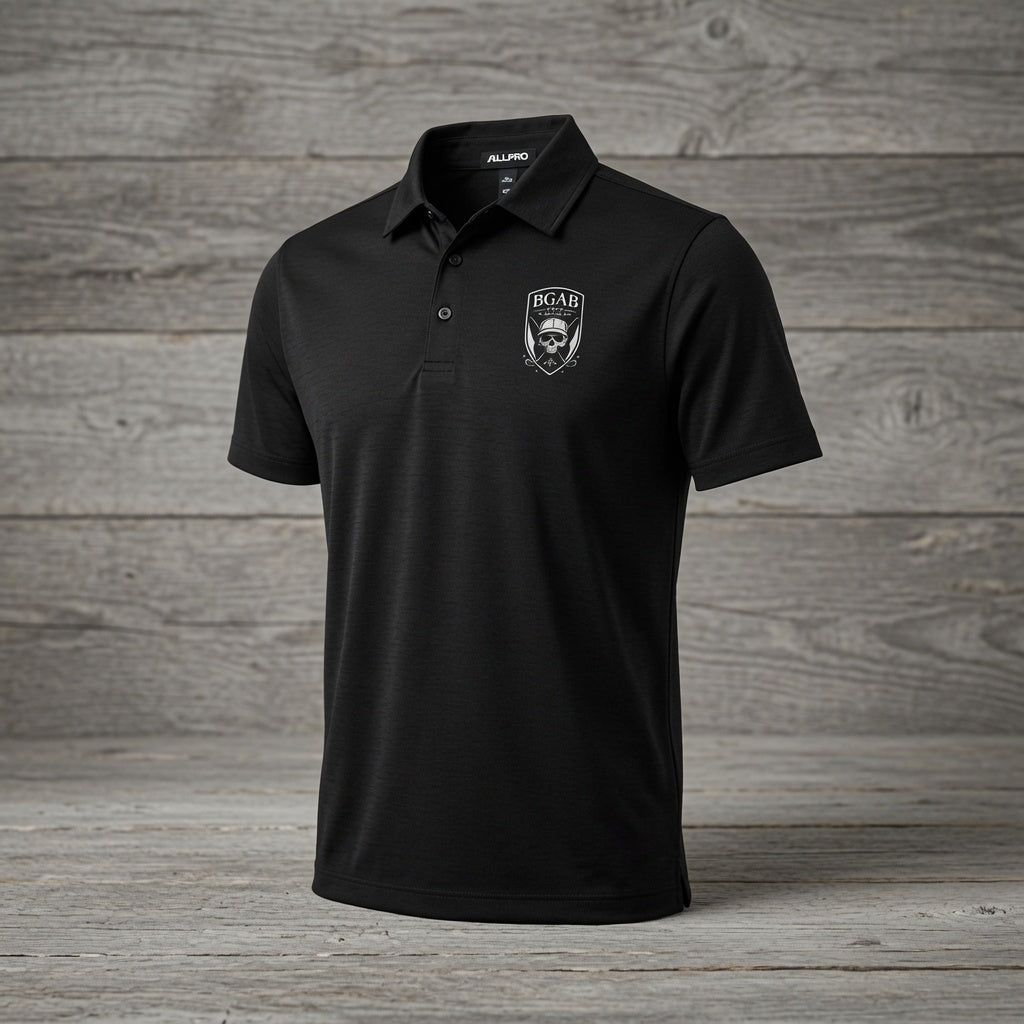 BGAB Shield Logo Golf Pro Polo