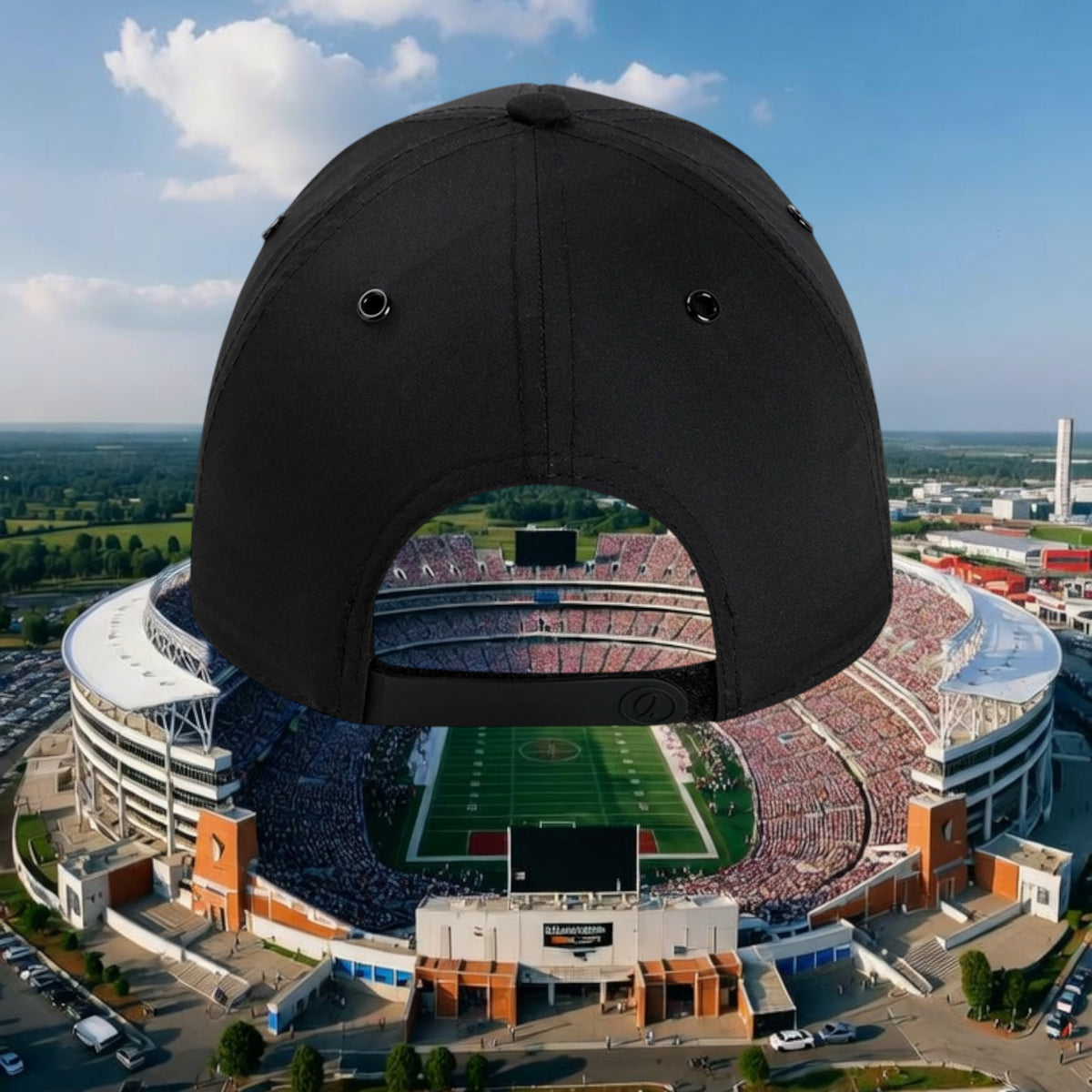 Better Grab A Beer Austin Bottle black performance rope hat with a rubberized hook-and-loop backstrap