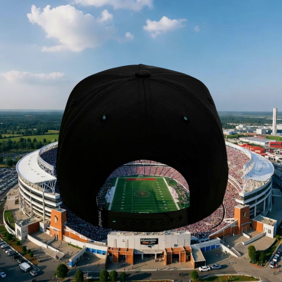 Better Grab A Beer black five-panel rope hat with a pre-curved visor and snapback closure, shown from the back.